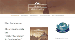 Desktop Screenshot of museum-katharinenhof.de