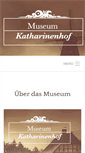 Mobile Screenshot of museum-katharinenhof.de